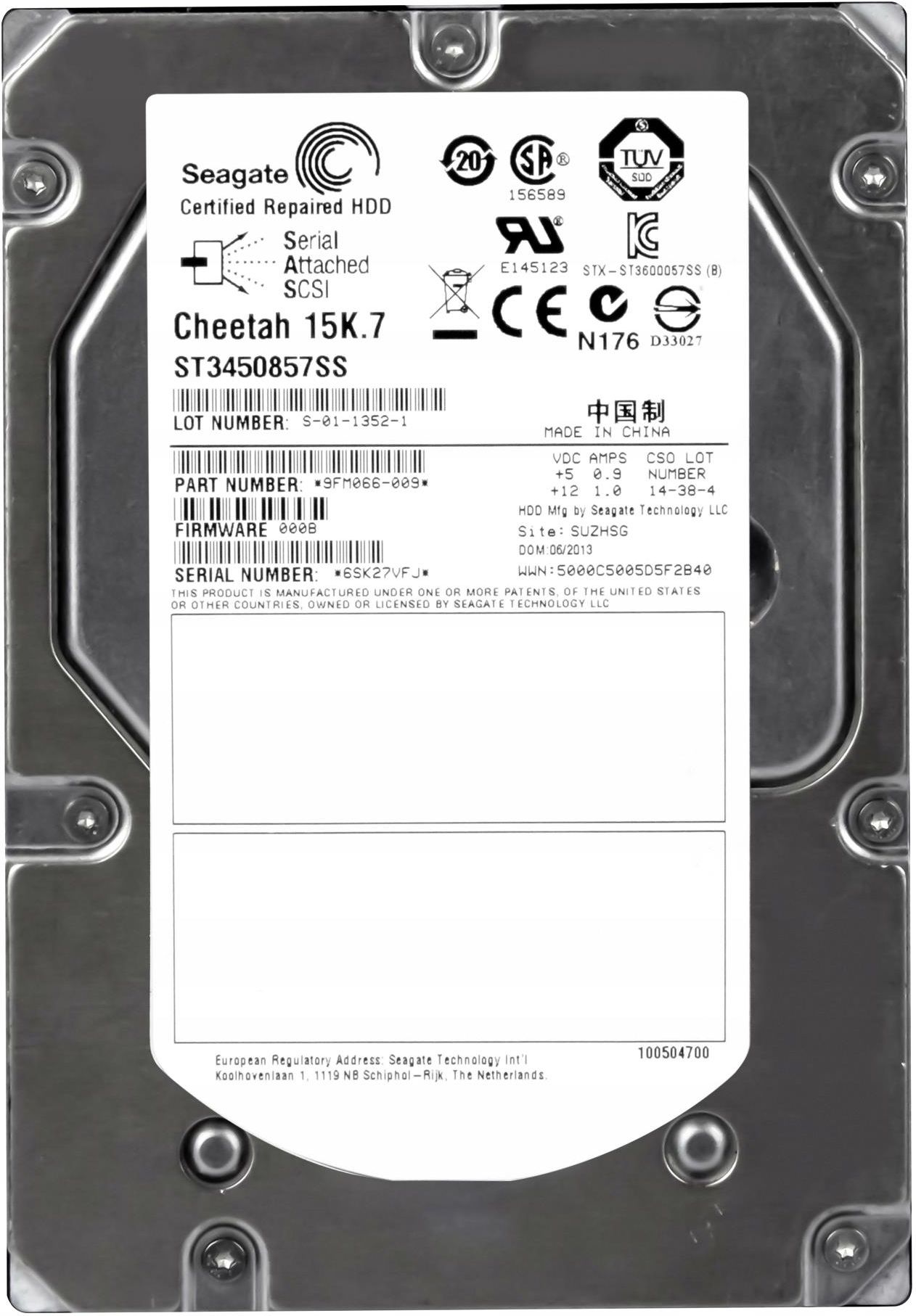 Dysk Serwerowy Seagate 450Gb 15K 16Mb Sas 2 3 5 ST3450857SS Opinie I Ceny Na Ceneo Pl