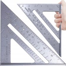 Zdjęcie Verk Group Duży Kątownik Stolarski Aluminiowy Przymiar 180Mm 11347 - Kobylin