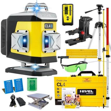 Nivel System Laser Krzyżowy Cl4B Blue Full Opcja Cl4Bsetsjjjm1Exrd800Ls24Lp36