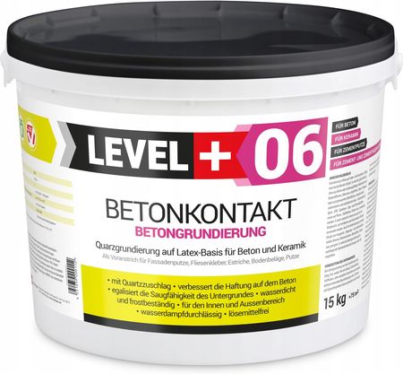 Level+ Grunt Betonkontakt 15kg Pod Tynki Level+06
