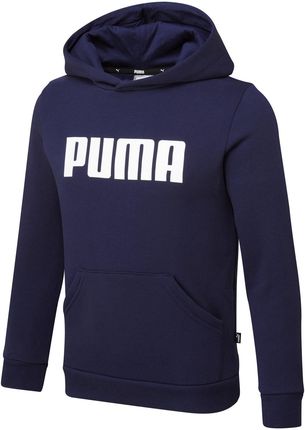 Bluza z kapturem chłopięca Puma ESS FL granatowa 84759602