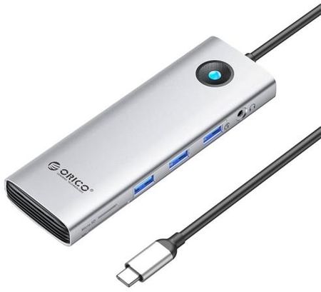 Orico HUB 10w1 USB-C, HDMI, 3xUSB, SD/TF, Audio (srebrna) (PW1110PSVEP)
