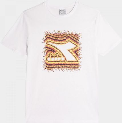 Męski t-shirt z nadrukiem Diadora T-shirt SS Frieze - biały