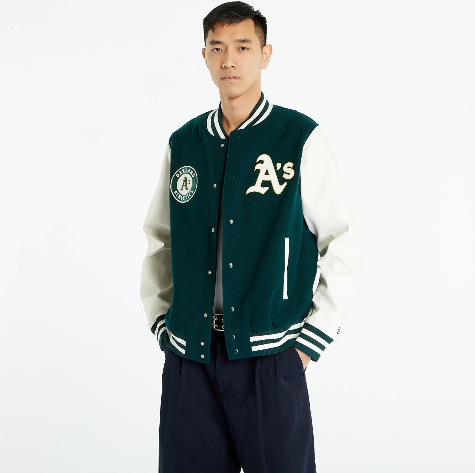 New Era Varsity Oakland Athletics MLB Heritage Varsity Jacket Dark