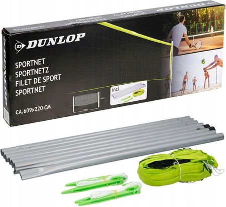 Dunlop Siatka Do Siatkówki Badmintona Tenisa Zestaw