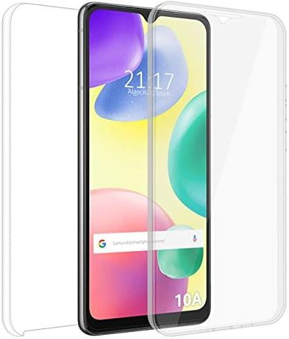 Tumundosmartphone Custodia Full Body 360 In 2 Pezzi Per Xiaomi Redmi 12C - Trasparente, PC Posteriore E Gel Anteriore, Antiurto