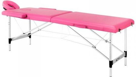 Activeshop Stół Składany Do Masażu Aluminiowy Komfort Activ Fizjo 2 Segmentowe Róż
