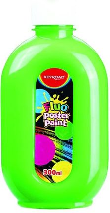 Keyroad Farba Plakatowa Keyroad Fluorescencyjna 300Ml Butelka Neonowa Zielona