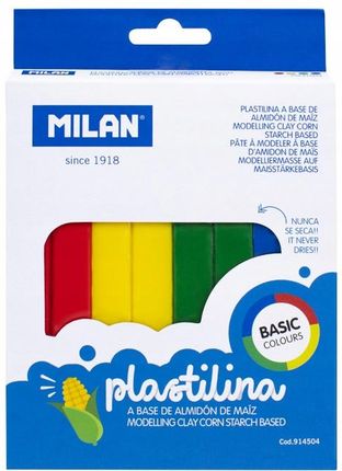 Milan Plastelina Basic 4 Kolory X 82g