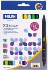 Zdjęcie Milan Flamastry Bicolor Dwustronne 24szt. 48 Kolorów - Wadowice