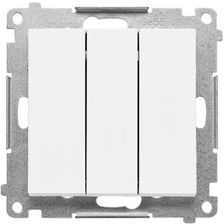 Zdjęcie Kontakt-Simon Łącznik Potrójny Moduł 10 Ax 250 V Szybkozłącza Biały Mat Simon55 Tw31.01/111 - Wodzisław Śląski