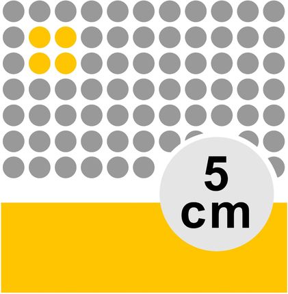 Oracal Naklejki Samoprzylepne Kropki 5cm Żółte 5021