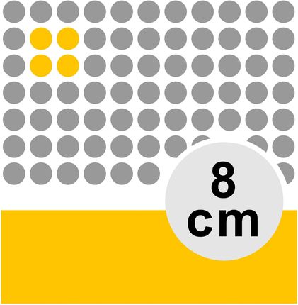 Oracal Naklejki Samoprzylepne Kropki 8cm Żółte 8021