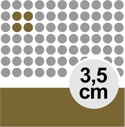 Oracal Naklejki Samoprzylepne Kropki 3,5cm Złote 35091
