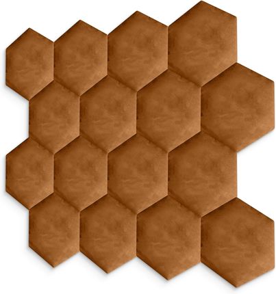 Muralo Panele Tapicerowane Plastry Miodu Hexagon Heksagon PT120H20MIODOWY