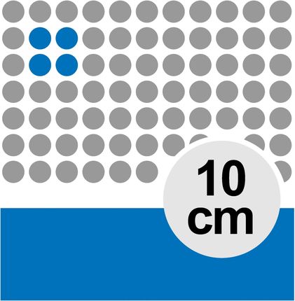 Oracal Naklejki Samoprzylepne Kropki 10cm Błękitne 10084