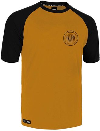 Rocday Koszulka Kolarska Z Krótkim Rękawem - Gravel - Czarny/Żółty 2Xl
