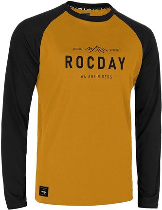 Rocday Letnia Koszulka Kolarska Z Długim Rękawem - Patrol - Żółty/Czarny Xl