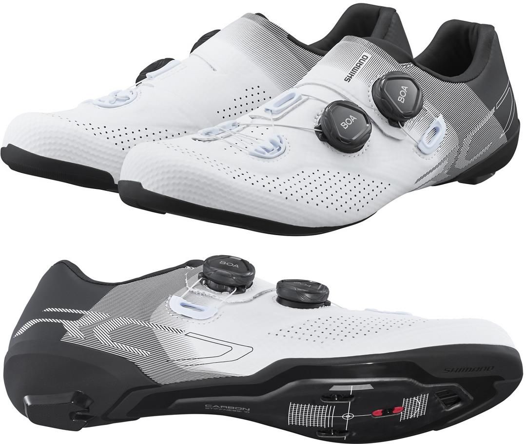 SHIMANO ロードシューズRC702 BOA 41 ホワイト Buty Szosowe Shimano Rc702 Rc7 Spd Boa Carbon Białe - Ceny i