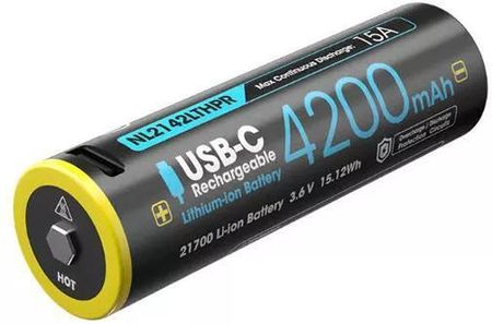 Nitecore Battery Rech Aa 4200Mah USB C/Nl2142LTHPR