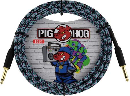 Pig Hog Kabel Instrumentalny - Pch10Gbl Blue Graffiti