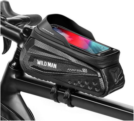 Sakwa Rowerowa Wildman Front Frame Bicycle Bag Es10X Uchwyt Na Ramę Kierownicę Na Telefon 1,2L Czarna