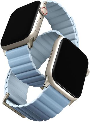 Uniq Revix Premium Edition Reversible Magnetic Biało Niebieski Pasek Apple Watch 38/40/41Mm