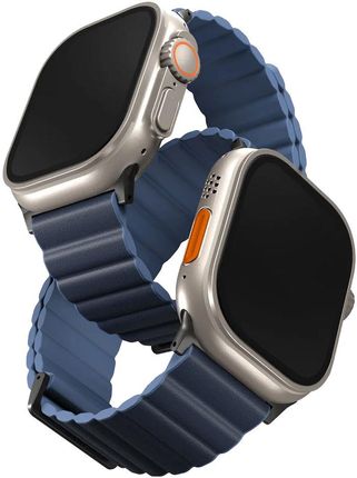 Uniq Revix Premium Edition Reversible Magnetic Niebieski Pasek Apple Watch 42/44/45/49Mm
