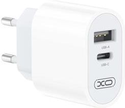 Ładowarka sieciowa USB USB-C 2,4A biała