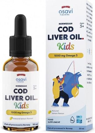 OSAVI Norwegian Cod Liver Oil Kids 50ml Lemon