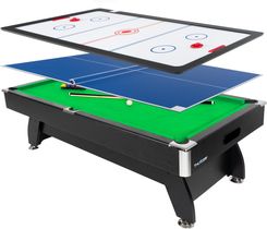 Zdjęcie Stół bilardowy z nakładką cymbergaj/ping pong 7FT THUNDER BOLD-BLACK - Iłża