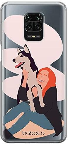 BABACO ERT GROUP custodia per cellulare per Xiaomi REDMI NOTE 9 PRO/ 9S originale e con licenza ufficiale, modello Flowers 043 adattato alla forma dello smartphone, parzialmente trasparente