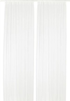 Ikea Teresia Firanki 145X300Cm 2 Szt. Biały