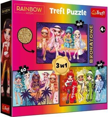 Trefl Puzzle 3w1 Rainbow High 93307