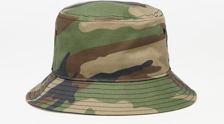 New Era Patterned Tapered Bucket Hat Woodland Camo