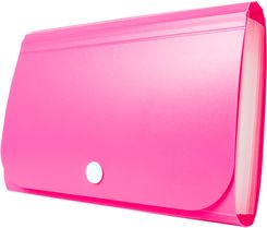 Zdjęcie Tetis Teczka Harmonijkowa Pp Na Zatrzask Różowa 178X118X31Mm Bt613-R - Poręba