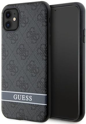 Guess Guhcn61P4Snk Iphone 11 / Xr Szary/Grey Hardcase 4G Stripe