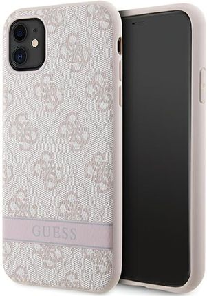 Guess Guhcn61P4Snp Iphone 11 / Xr Różowy/Pink Hardcase 4G Stripe