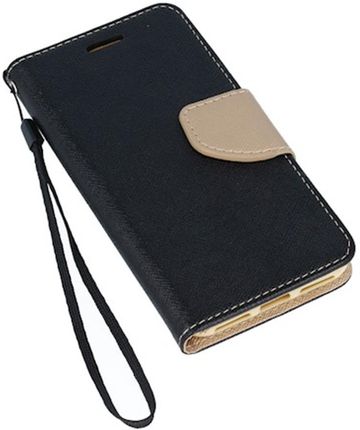 Markowe Etui Smart Fancy Do Xiaomi Redmi 12C Czarno Złote - zdjęcie 3