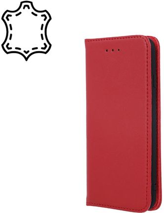 Markowe Etui Skórzane Smart Pro Do Xiaomi Redmi 12C Bordowe