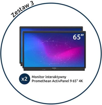 Promethean 2 X Monitor Interaktywny Ap 9 65”