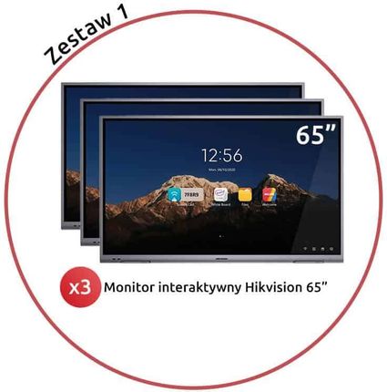 Hikvision 3X Monitor Interaktywny 65”