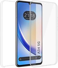 Tumundosmartphone Custodia Completa Full Body 360° Per LG K40: Trasparente PC + TPU