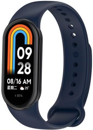 Bizon Pasek Strap Watch Dots Do Xiaomi Mi Smart Band 8 Granatowy