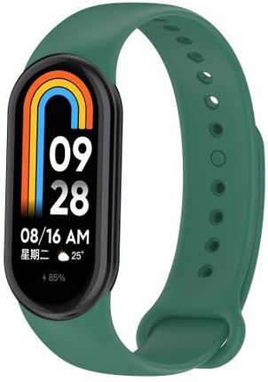 Bizon Pasek Strap Watch Dots Do Xiaomi Mi Smart Band 8 Ciemnozielony