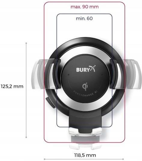 Bury* POWERMOUNT systeem POWERCHARGE QI - Ford Accessoires online catalogus