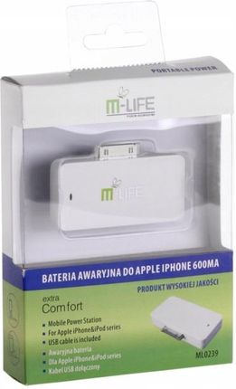 M Life Bateria Awaryjna Do Iphone 600Mah Ml0239