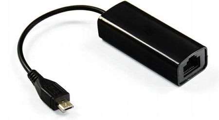Microconnect Usb Micro do Ethernetu, czarny (USBMICROETHBB)