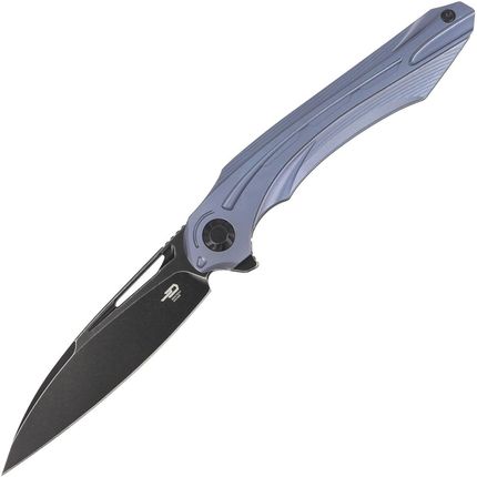 Bestech Knives Nóż Wibra Blue Titanium Black Stonewashed M390 By Kombou Bt2001C
