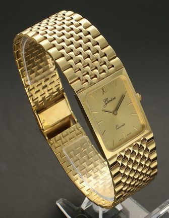 Męski zegarek złoty GENEVE 0004/01 Gold 14K